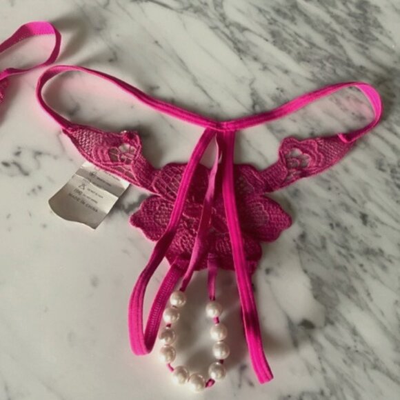 Butterfly and Pearl Necklace G-Strings and Thongs - Picture 2 of 10